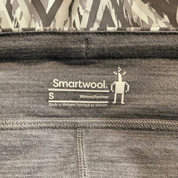 Smartwool Gray White Zig Zag Merino Sport Lined Skirt Skort Small - Picture 7 of 9
